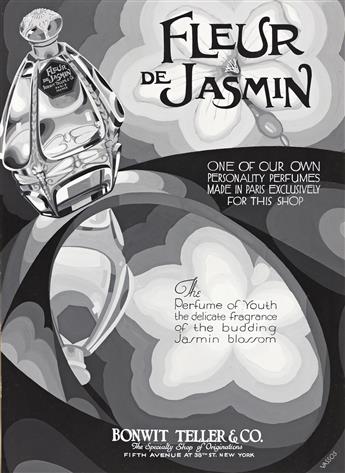 JOHN VASSOS (1898-1985) Fleur de Jasmin.  Bonwit Teller perfume ad